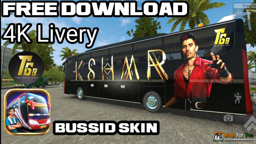 Free Fire Bussid Skin Livery