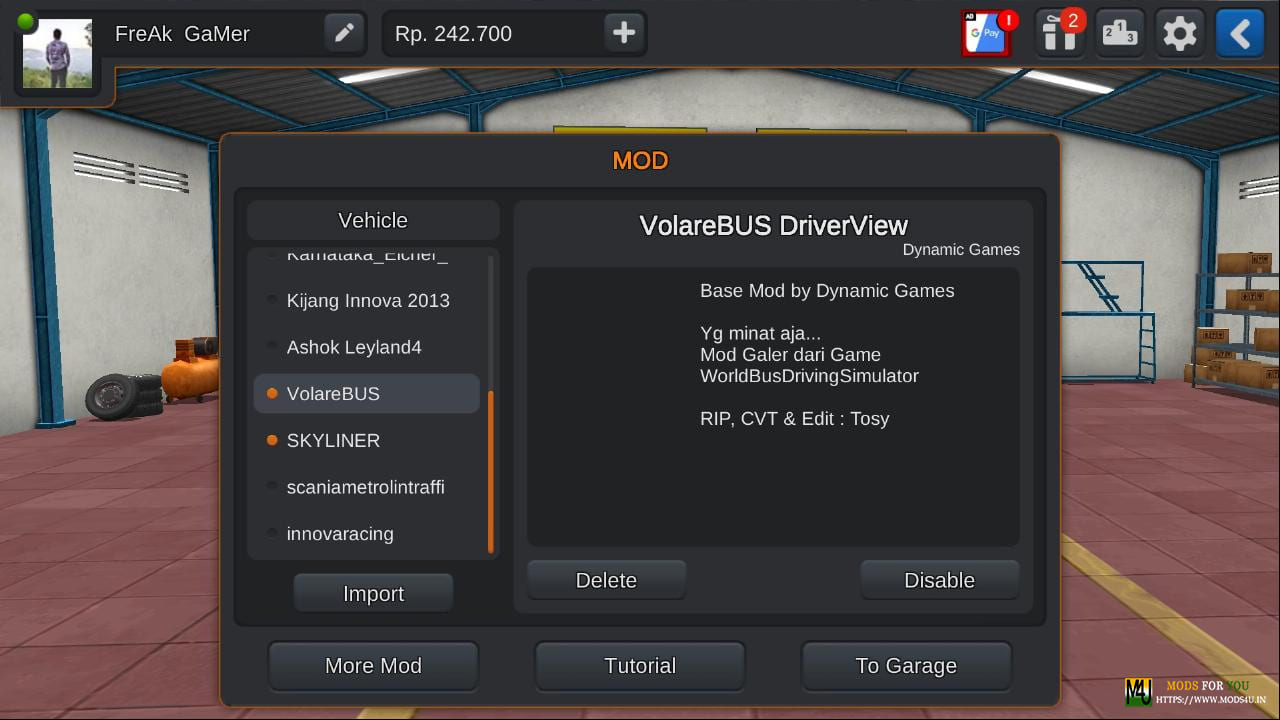 BUS ID Mods