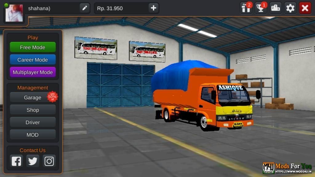 kerala eicher mod+livery {4 malayalees}