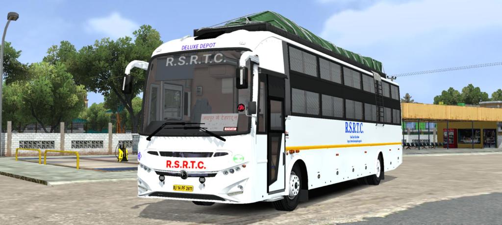 RSRTC AC SLEEPER BUS LIVERY FOR PRAKASH VEGA BUS MOD