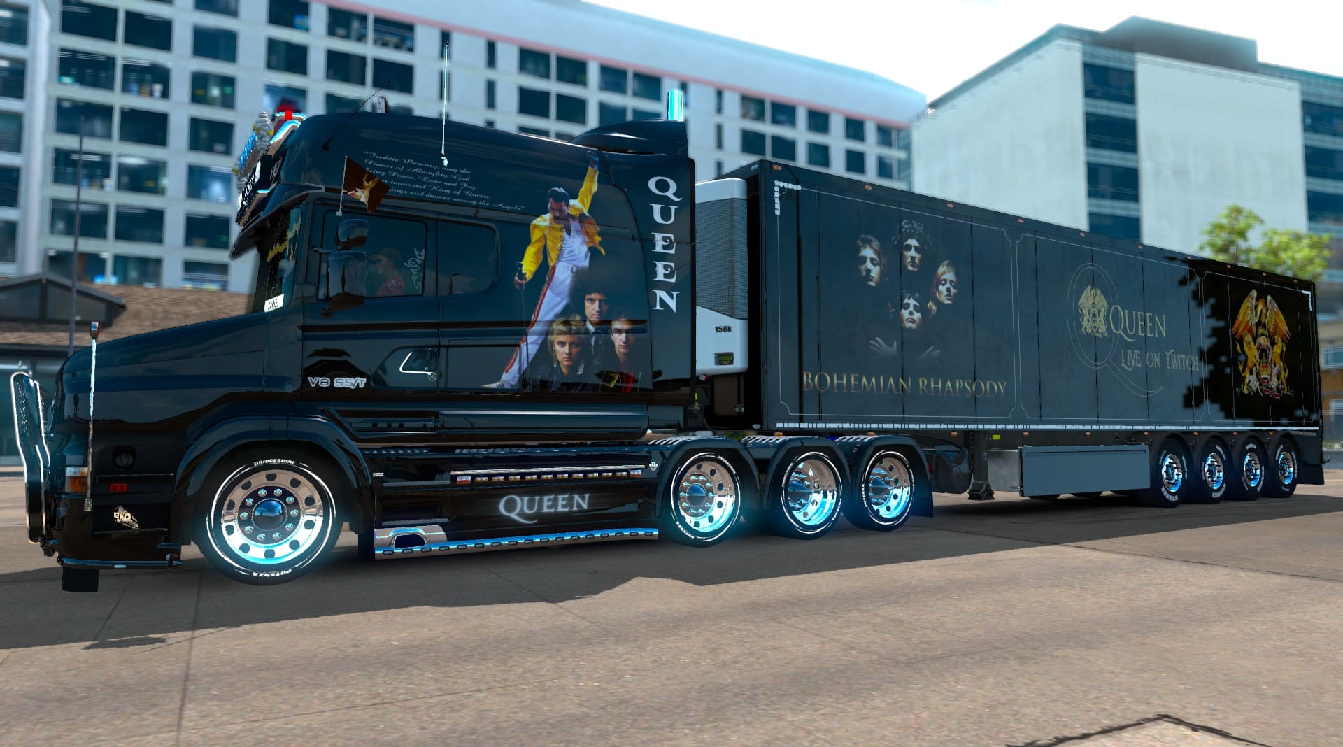 Owned Trailers Scania Paintjob. Trailer led Lamp Mod ETS 2. Wftruckstyling Dutch Style changable Paintjob. Truckpart.